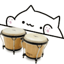 bongo cat drumming Slack emoji
