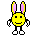 waving bunny Slack emoji