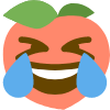 joy peach Slack emoji