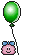 knuddels balloon girl Slack emoji