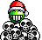 xmas skull pile Slack emoji