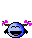 excited blue girl Slack emoji