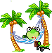 vacation frog Slack emoji