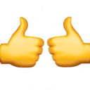 two thumbs up Slack emoji