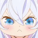 anime girl angry stare Slack emoji