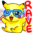 rave pikachu Slack emoji