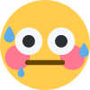 awkward sweat Slack emoji