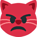 angry cat Slack emoji