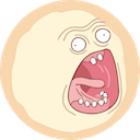 screaming sun Slack emoji
