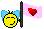 heart flag girl Slack emoji