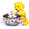 lisa frank puppy Slack emoji