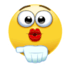 flying kiss Slack emoji