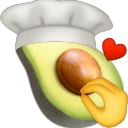 avocado kiss Slack emoji