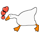 gooses kiss Slack emoji