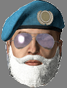 old man blue beret Slack emoji
