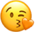 orange kiss Slack emoji