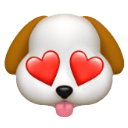 dog heart eyes 2 Slack emoji