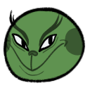 grinch grin Slack emoji