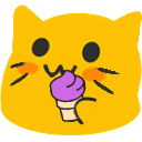 meow icecream Slack emoji