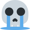 skull cry Slack emoji