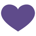heart pantone 2018 ultraviolet Slack emoji