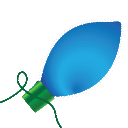 holiday lights blue Slack emoji