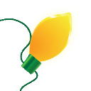 holiday lights yellow Slack emoji