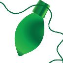 holiday lights green2 Slack emoji