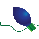 holiday lights blue2 Slack emoji