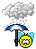 raining Slack emoji