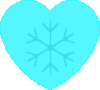 snowy heart Slack emoji