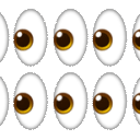 infinite eyes Slack emoji