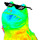 frog cool sunglasses Slack emoji