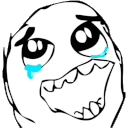 rage face tear smile Slack emoji