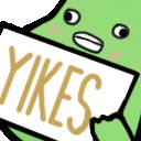 yikes sign bean Slack emoji