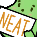 neat sign bean Slack emoji