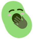yawn bean Slack emoji