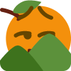 orange hiding Slack emoji