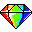 rainbow diamond Slack emoji