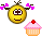 girl with cupcake Slack emoji