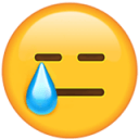 expressionless with tear Slack emoji