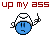up my ass Slack emoji