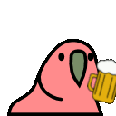 parrotbeer left Slack emoji