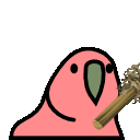 dusty parrot Slack emoji