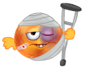 injured smiley Slack emoji