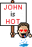 john is hot Slack emoji