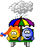 pippi x blue umbrella Slack emoji
