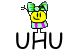 uhu girl Slack emoji