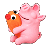 pig squeeze toy Slack emoji
