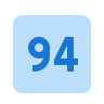 blue number 94 block Slack emoji